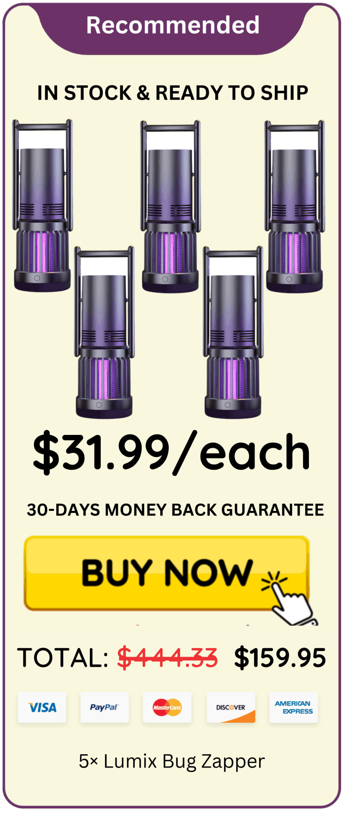 Lumix Bug Zapper offer price 